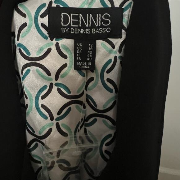 Dennis Basso Women's Luxe Crepe Bracelet Jacket Black - Size 12 NWT - Picture 3 of 10
